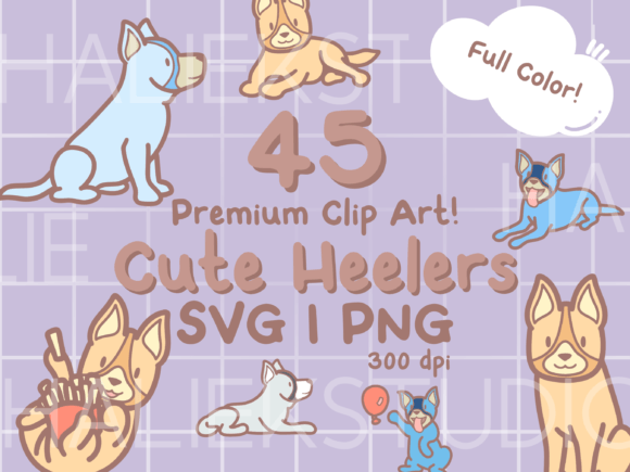 Adorable Heeler Art: SVG and PNG Designs for Your Projects