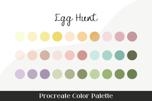 Egg Hunt Procreate Color Palette: A Spring Design Essential
