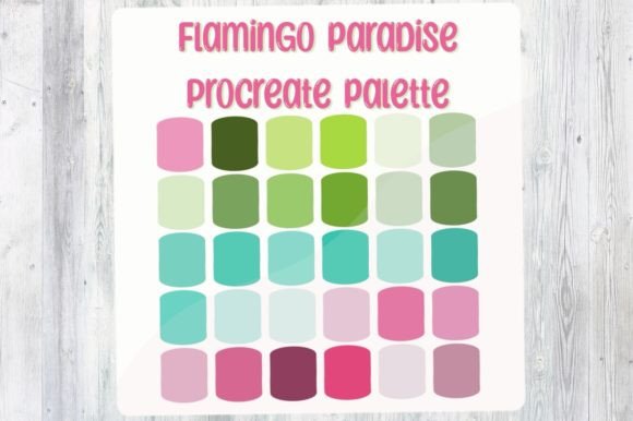 Flamingo Procreate Color Palette: Vibrant Hues for Digital Artists