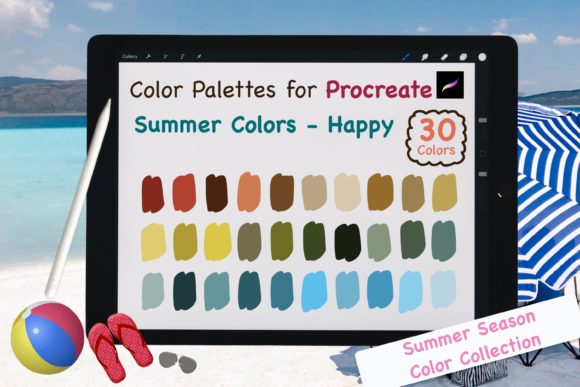 Instant Summer Joy: Procreate Color Palettes-Summer Happy