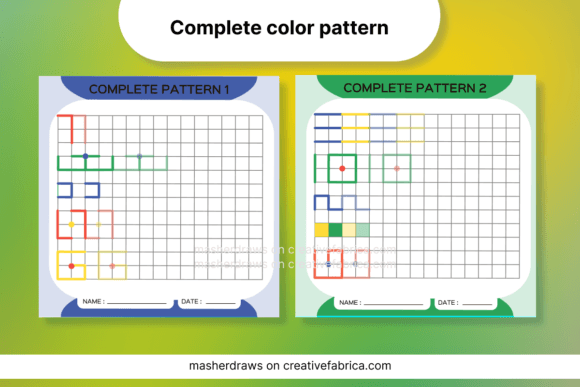 Kids Activity Tracing Color Pattern 1-2: Engaging Early Learners