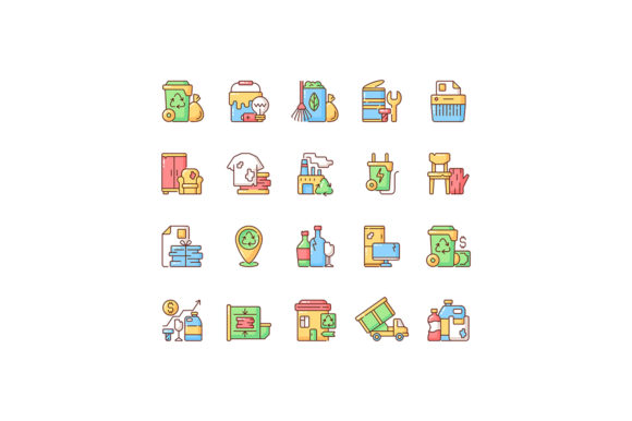 Mastering Visual Communication: The Waste Management RGB Icons Set