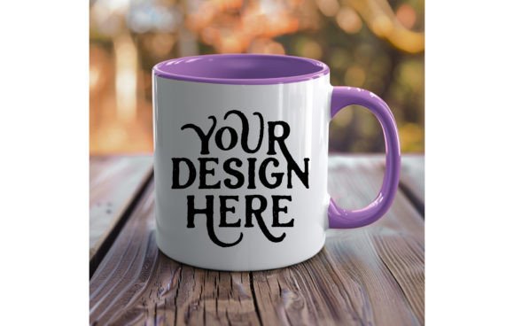 Mug Handle Color Violet Mug Mockup 8: A Visual Asset for Your Brand