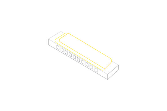 Music Instrument Harmonica Color Line: A Designer's Playful Asset