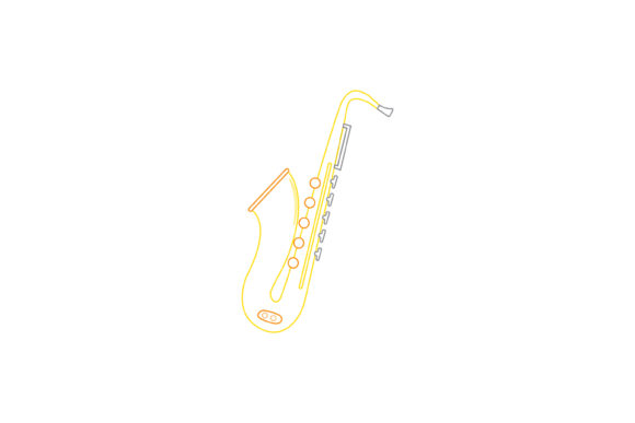 Music Instrument Saxophone Color Line: A Designer's Guide