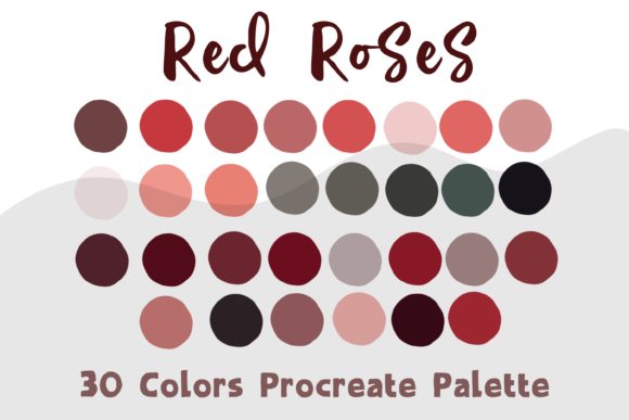 Procreate Color Palette Red Roses: Rich, Deep Hues for Digital Art