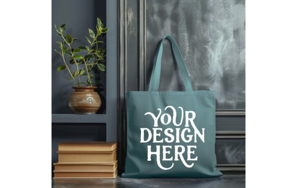 Tote Bag,Blue Spruce Color Mockup 12: A Designer's Instant Asset