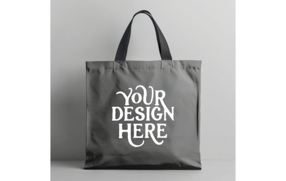 Tote Bag, Grey Color Mockup 12: A Versatile Design Asset